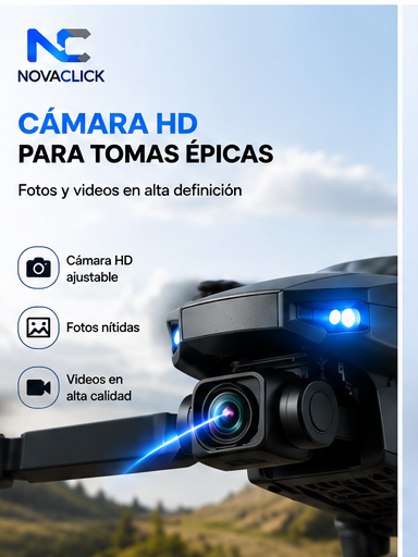 Drone Plegable con Cámara HD y Control Remoto E88 Pro