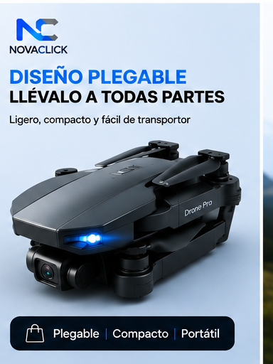 Drone Plegable con Cámara HD y Control Remoto E88 Pro