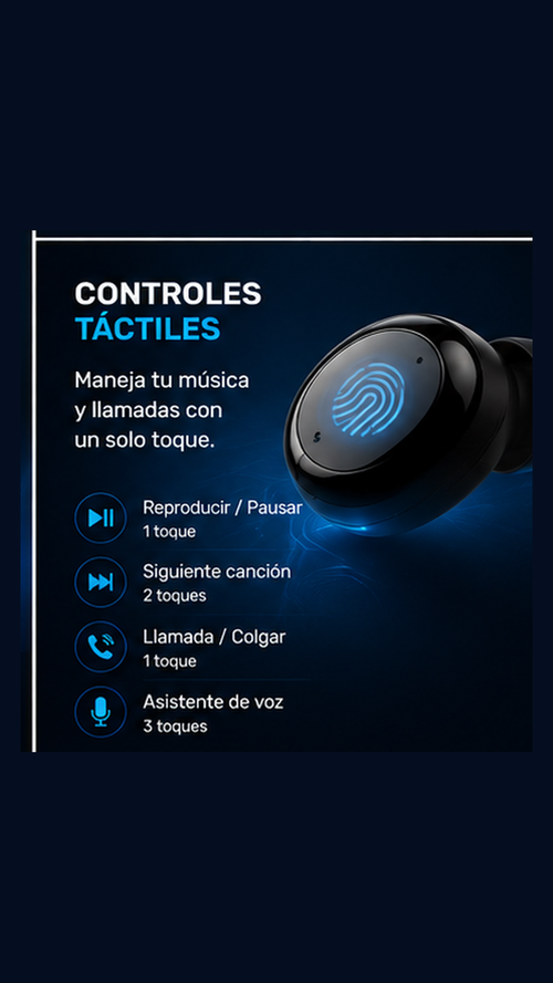 Audífonos Inalámbricos F9 TWS Bluetooth con Power Bank 2000 mAh