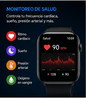 Smartwatch X8 Max con Pantalla Táctil y Llamadas Bluetooth