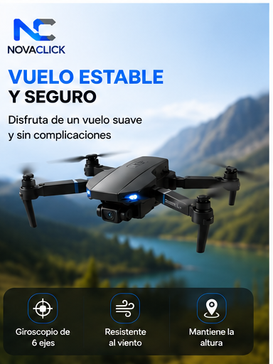 Drone Plegable con Cámara HD y Control Remoto E88 Pro