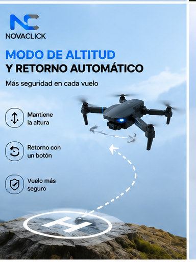 Drone Plegable con Cámara HD y Control Remoto E88 Pro