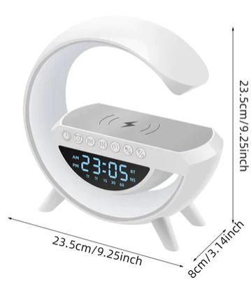 Lámpara LED Inteligente 6 en 1 con Parlante Bluetooth y Cargador Inalámbrico