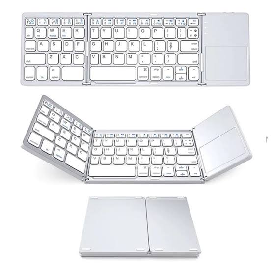 Teclado Inalámbrico Bluetooth Plegable con Touchpad | Compatible con Windows, Android, iOS y Smart TV