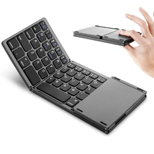 Teclado Inalámbrico Bluetooth Plegable con Touchpad | Compatible con Windows, Android, iOS y Smart TV